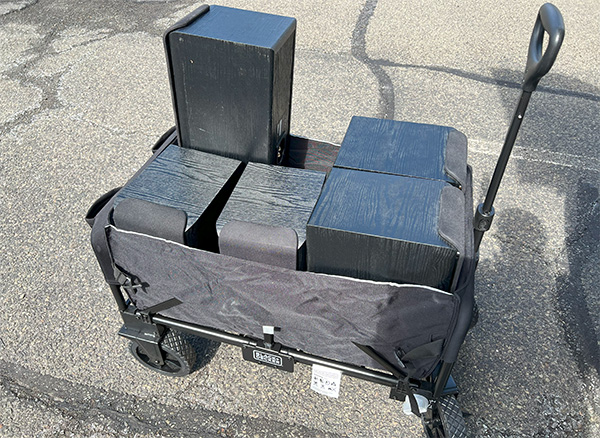 Black & Decker Convertible Cart Filled with Gear