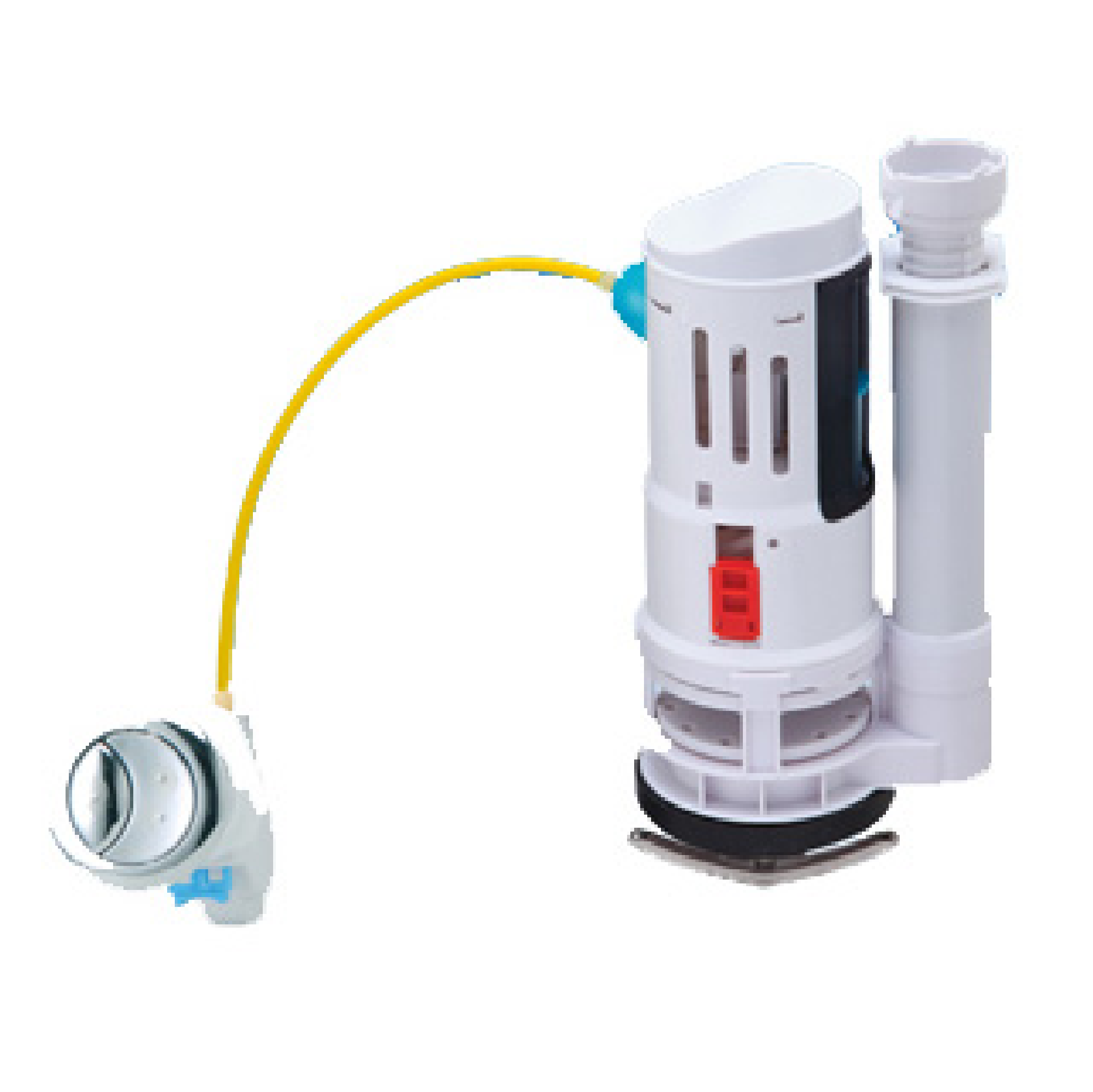 1 Piece Bowl Cistern Flush Mechanism Dual Cable Type