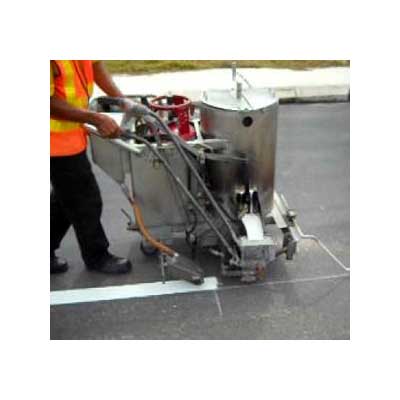 120 Thermoplastic Road Line Marking Machine W/ 200mm Shoe LPG Gas Driven