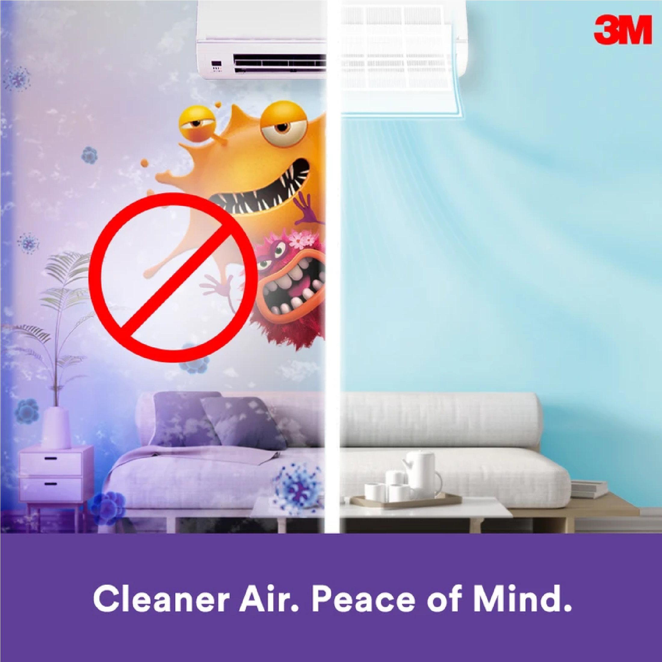 3M Aircon Filter Dust, Allergen & Bacteria 38 X 270CM (Roll)