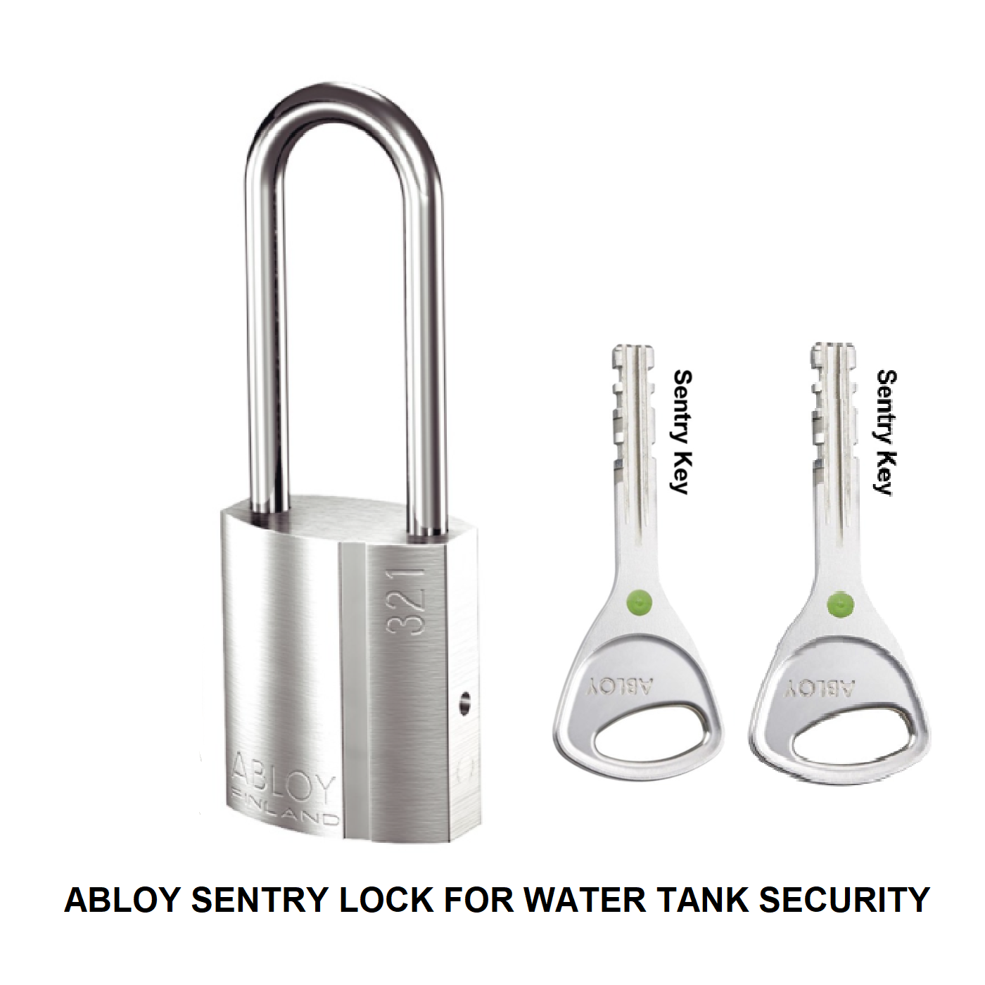 Abloy SENTRY PL321 50MM Stainless Steel Padlock For Water Tank Security