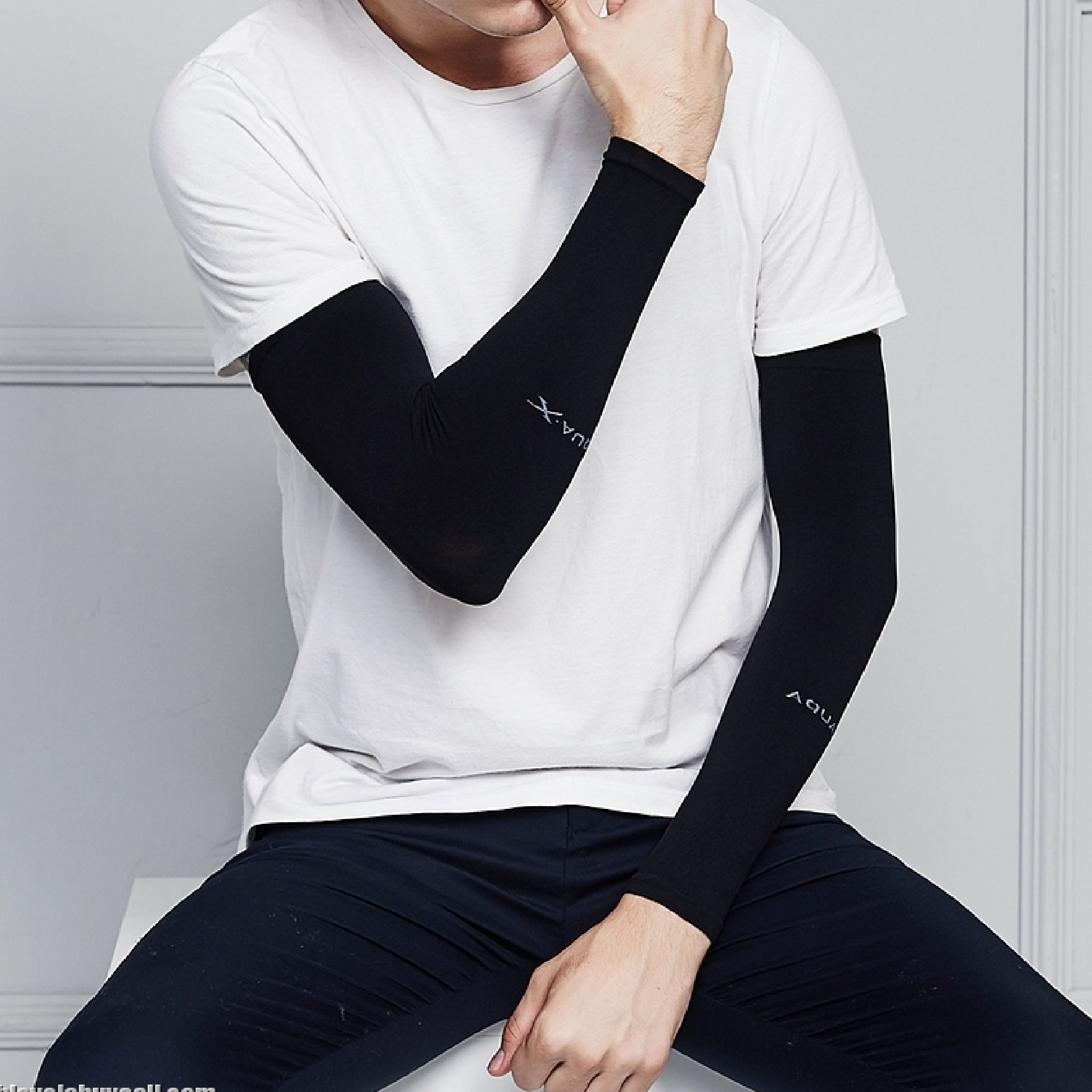 AQUA-X COOL Arm Sleeves Pair AUTHENTIC KOREA