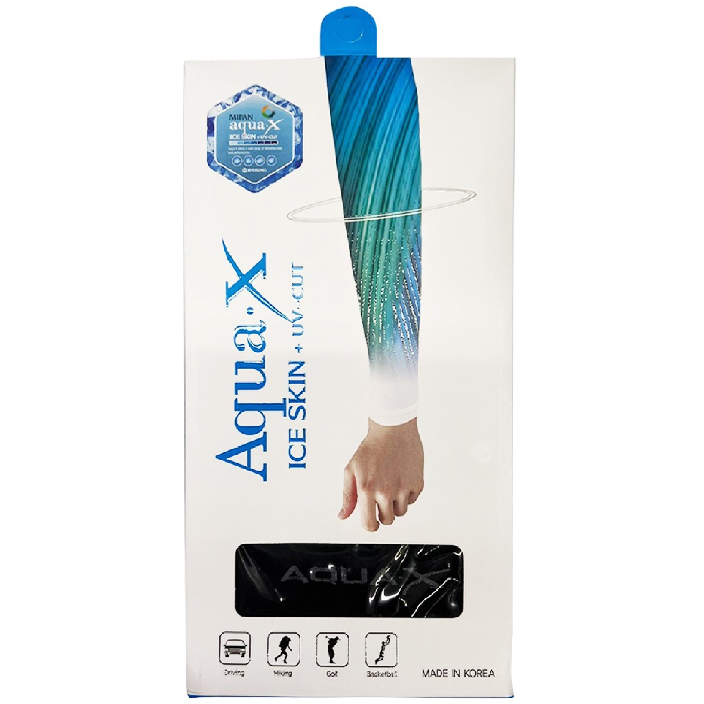 AQUA-X COOL Arm Sleeves Pair AUTHENTIC KOREA