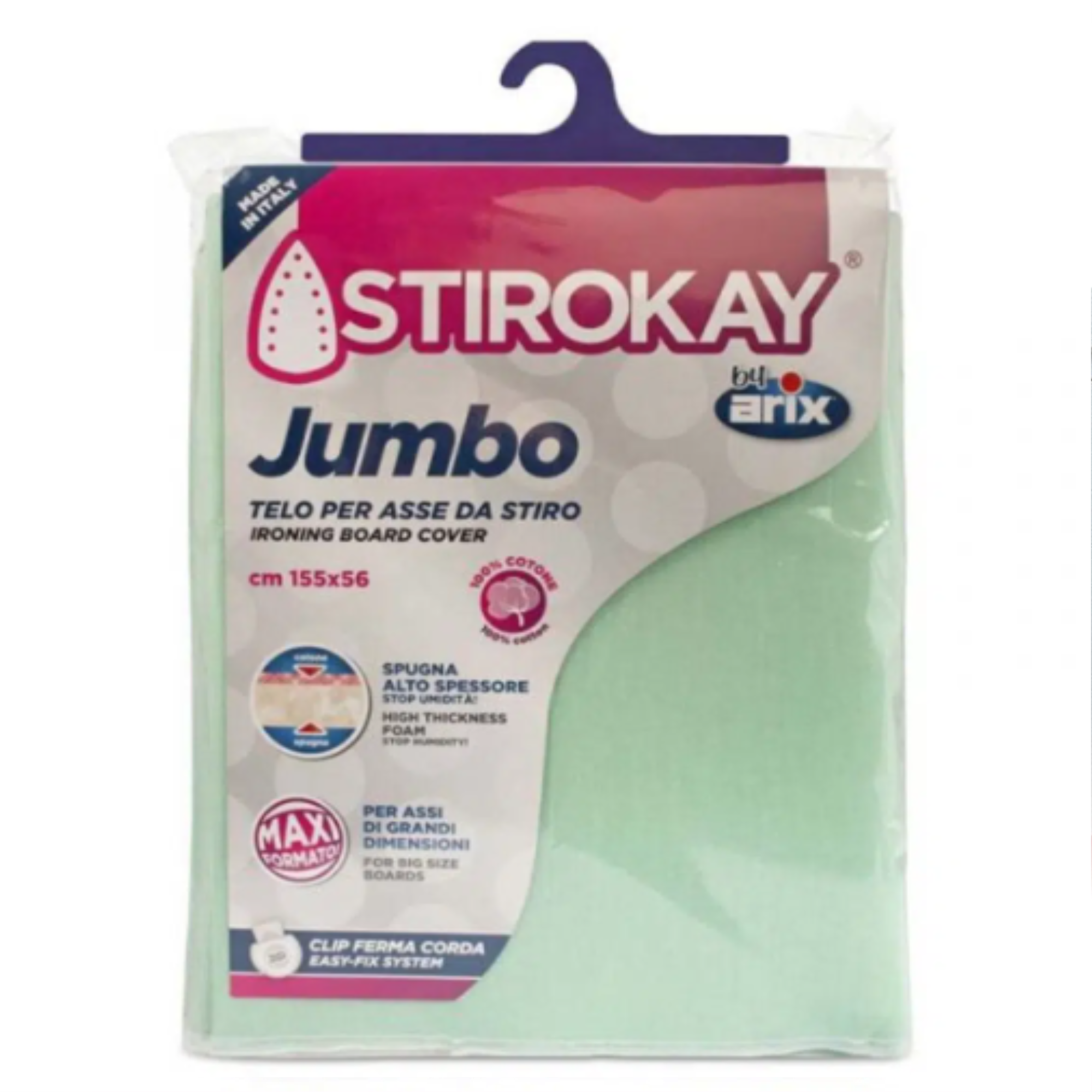 ARIX STIROKAY JUMBO Ironing Board Cover 155CM X 56CM
