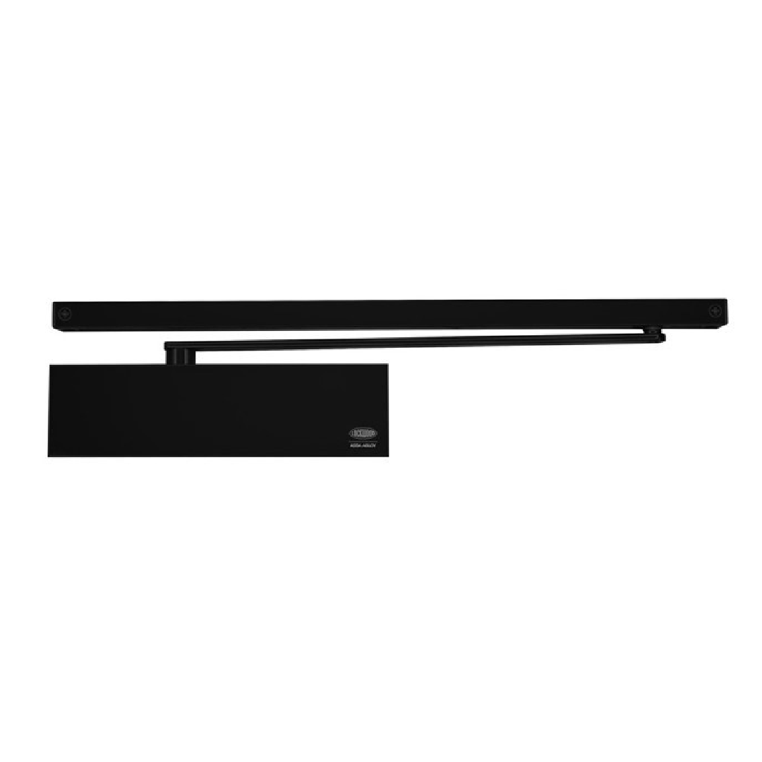 Atena 983 Exposed Door Closer BLACK With Hold-Open SLIDE ARM