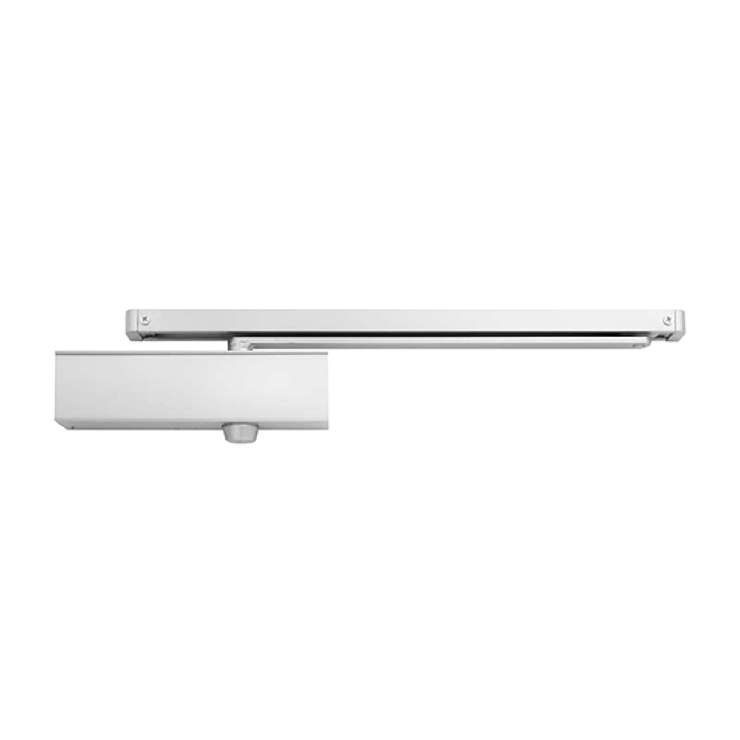 Atena 983 Exposed Door Closer SILVER With Hold-Open SLIDE ARM