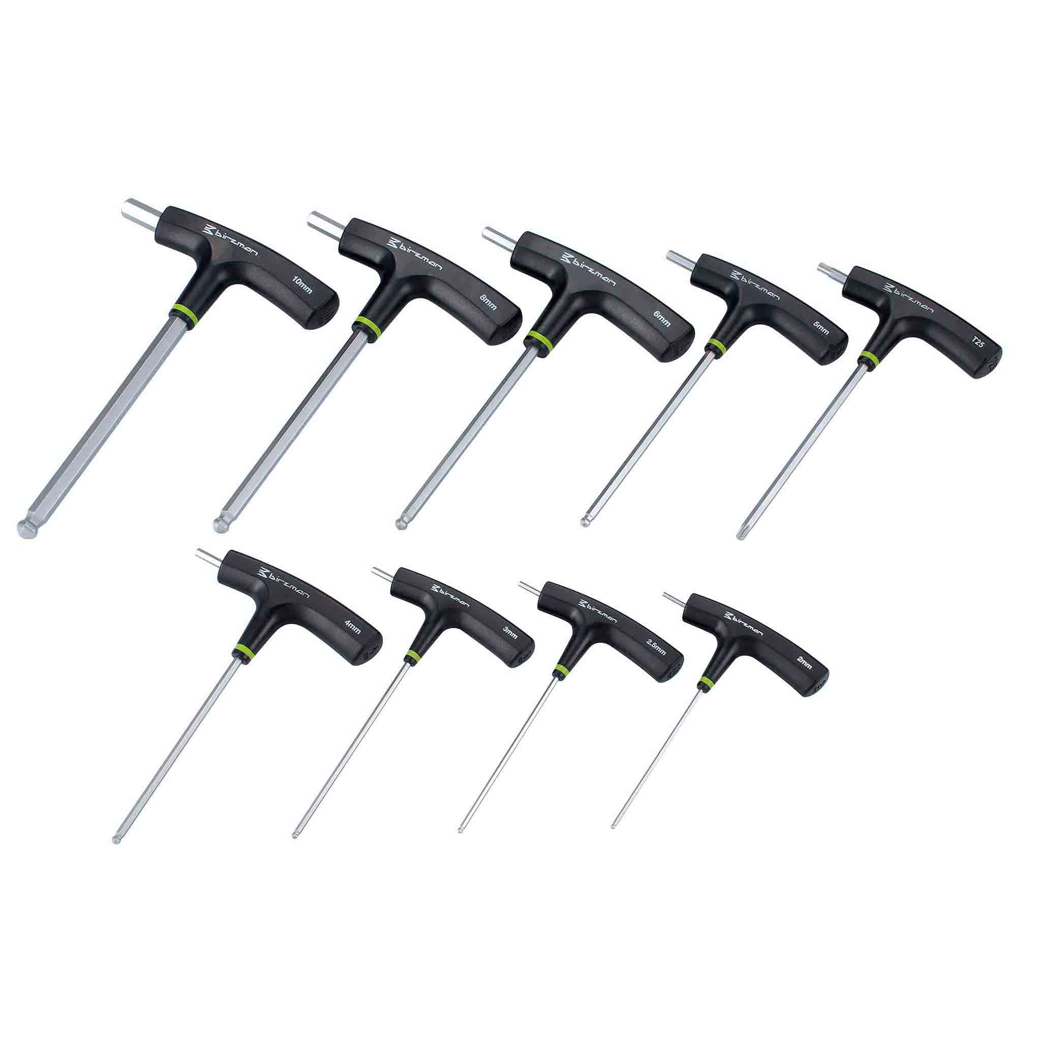 Birzman T-BAR Hex Key Handle Set 9PC/Set