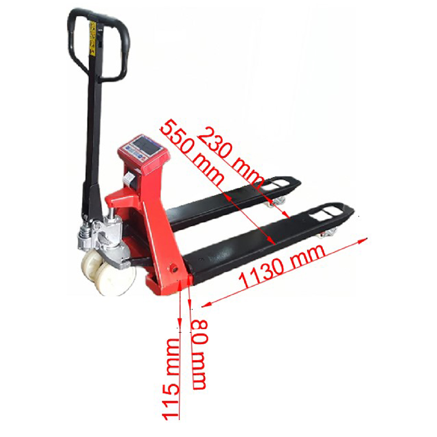 BISON Heavy Duty Digital Weighing PALLET TRUCK Scale 3 TON