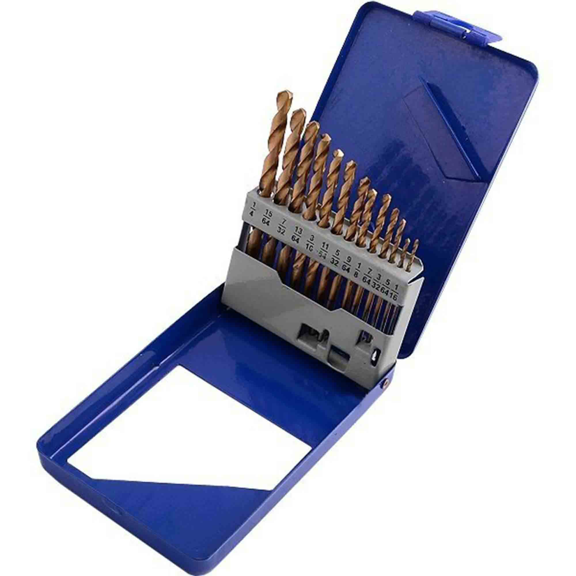 BluePoint 13PC Titanium Coated Drill Bit Set DBBPT13