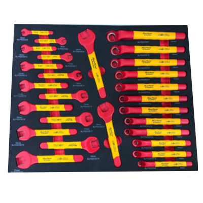 BluePoint BLPINHK115S 115PC VDE INSULATED Tool Storage Set With 7-DRAWER ROLL CAB