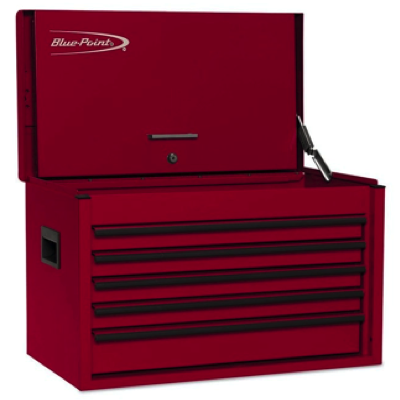 BluePoint KRB2055FPQR Top Chest 5 DRAWERS RED