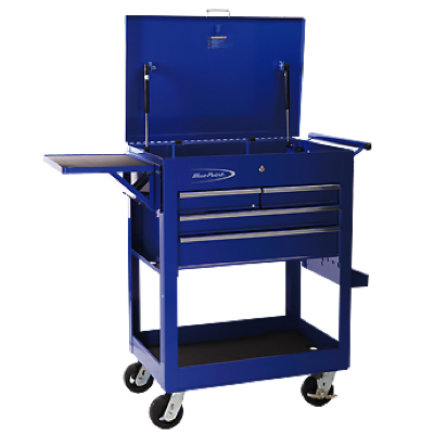 Bluepoint KRBC10TB 4 Drawers Flip-Top Cart BLUE