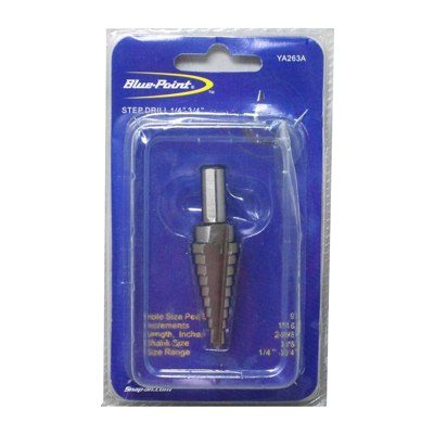 BluePoint YA263A Step Drill Bit 1/4