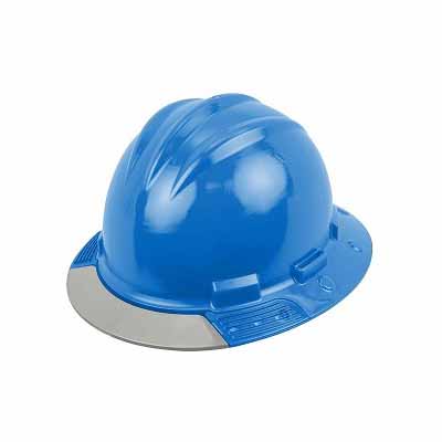 Bullard AVPBBG, Above View Full Brim Safety Helmet With Ratchet Suspension (Blue, Clear Visor)