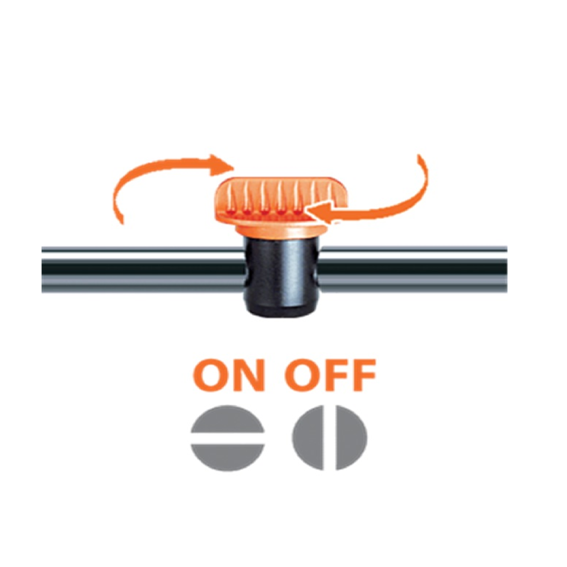 Claber 91280 SHUT-OFF Valve For 13MM HARD HOSE