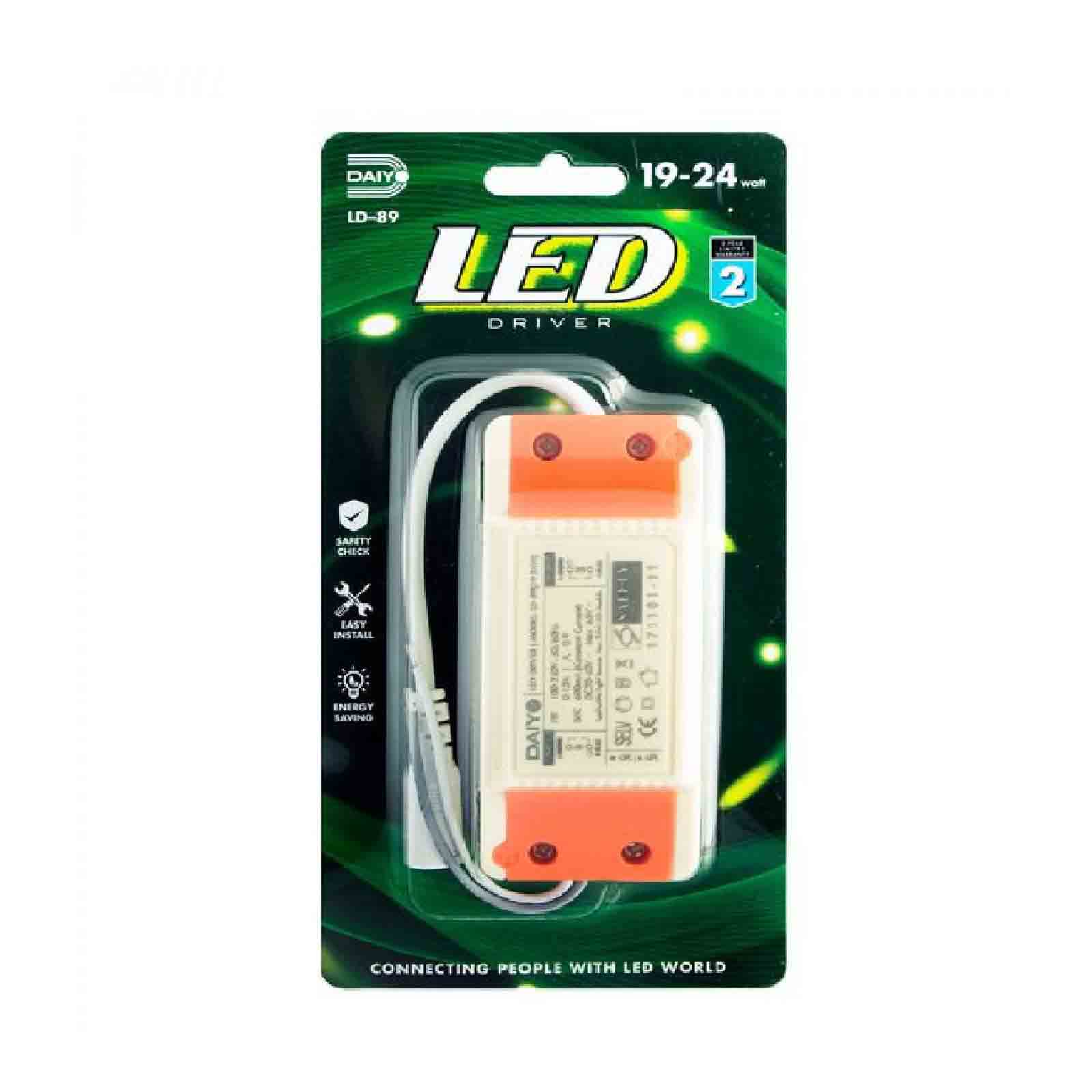 Daiyo 19-24W LED Driver DC Connector 600mA