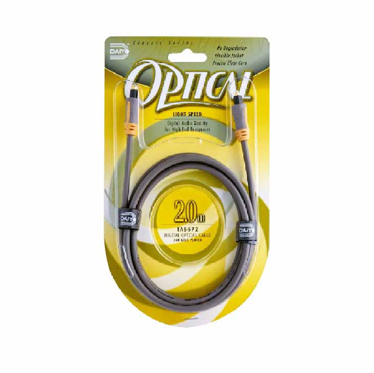 Daiyo Classic Digital Optical Audio Cable 2M