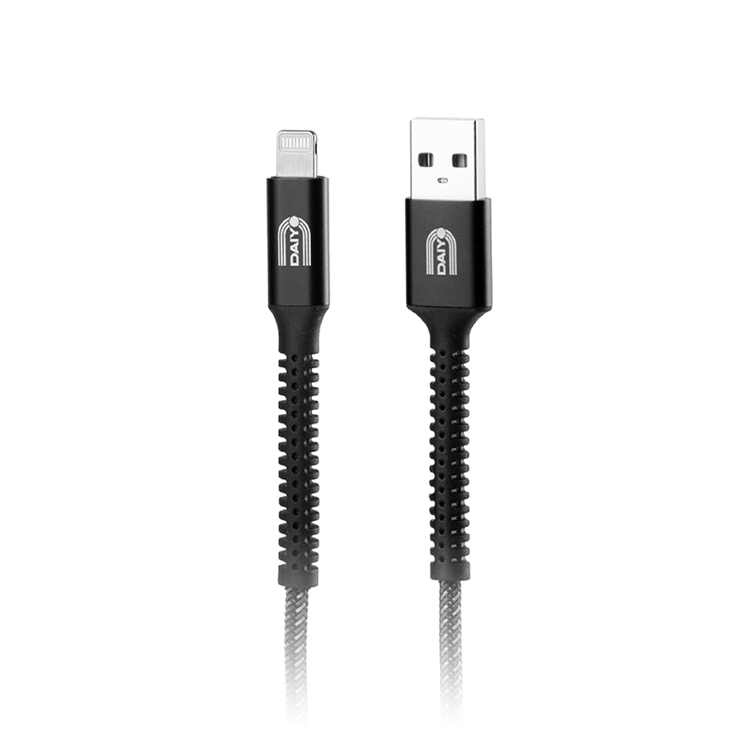 Daiyo USB IPHONE/IPAD Charging Lightning Cable BLACK 1.5M CP2616