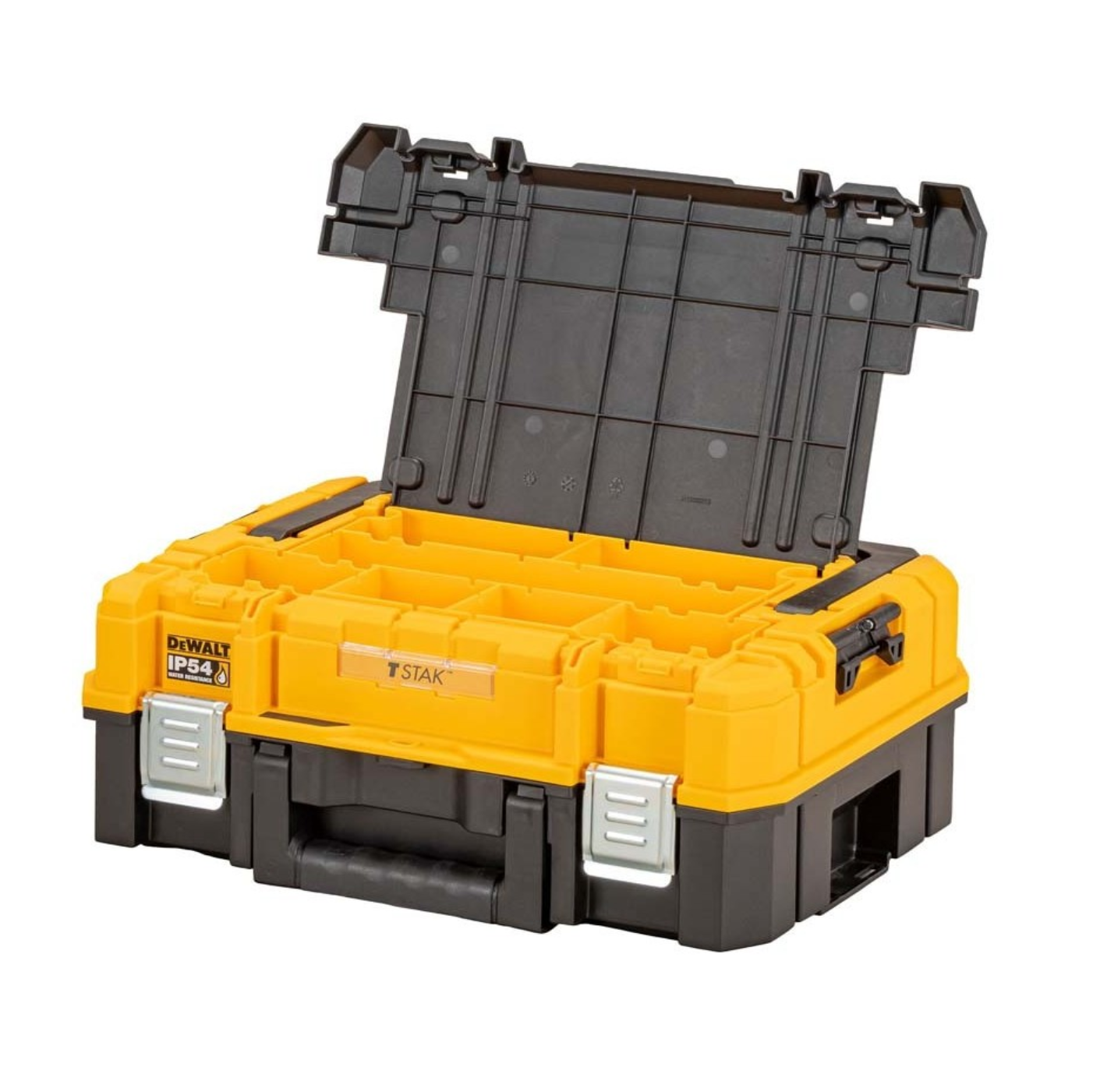 DeWalt TSTAK IP54 Organiser Top Shallow Plastic Tool Box DWST83344-1