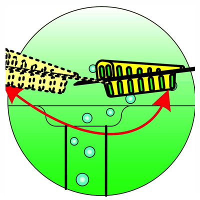 Dot Design Chokeless Sink Strainer (43MM - 60MM) With Back Flow Indicator (Yellow)