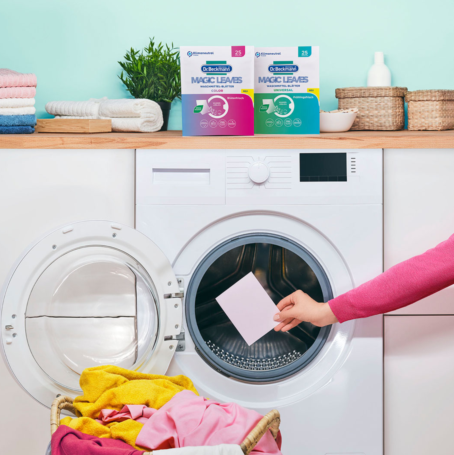 DR. BECKMANN MAGIC LEAVES Laundry Detergent Universal 25 SHEETS/PACK