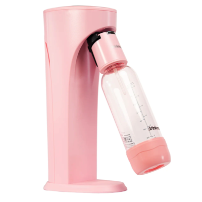 DRINKMATE OmniFizz Sparkling Water & Soda Maker BABY PINK Comes With 1 Cylinder