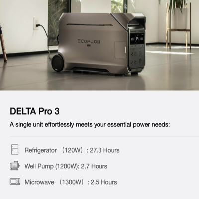 Ecoflow DELTA PRO 3 Portable Power Station