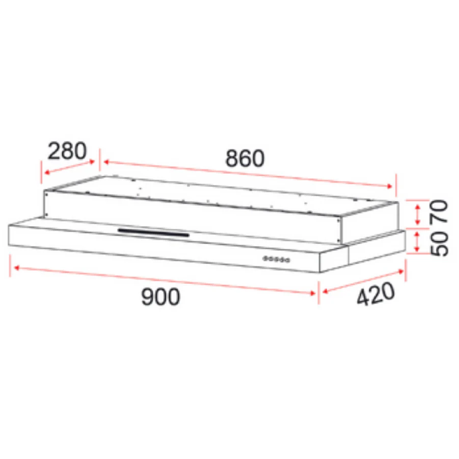 EF BUNDLE PROMO 90CM Cooker Hood + 78CM OR 86CM Gas Hob BLACK SERIES SPECIAL