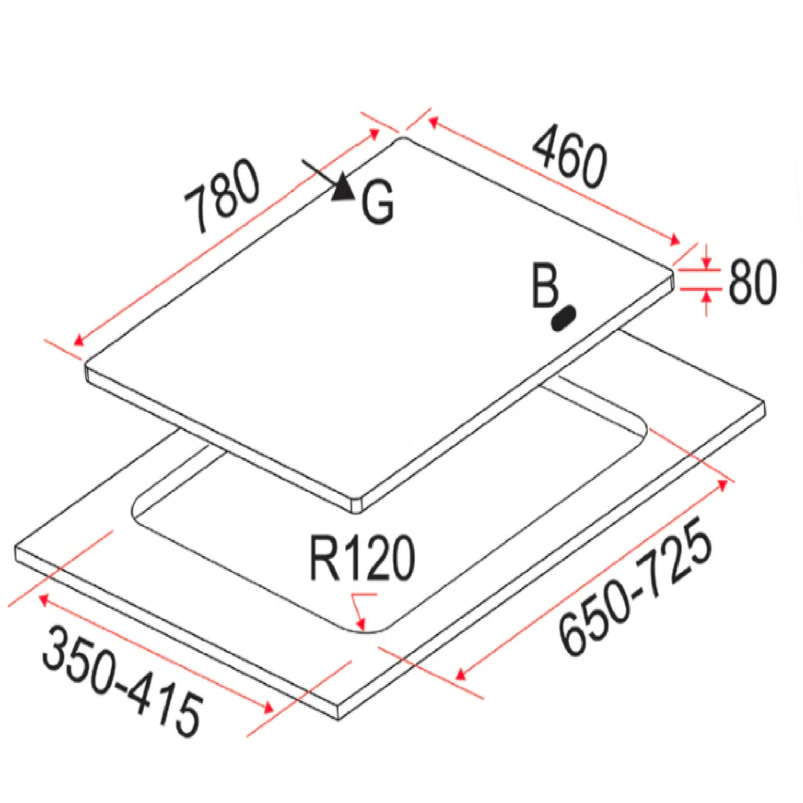 EF BUNDLE PROMO 90CM Cooker Hood + 78CM OR 86CM Gas Hob BLACK SERIES SPECIAL