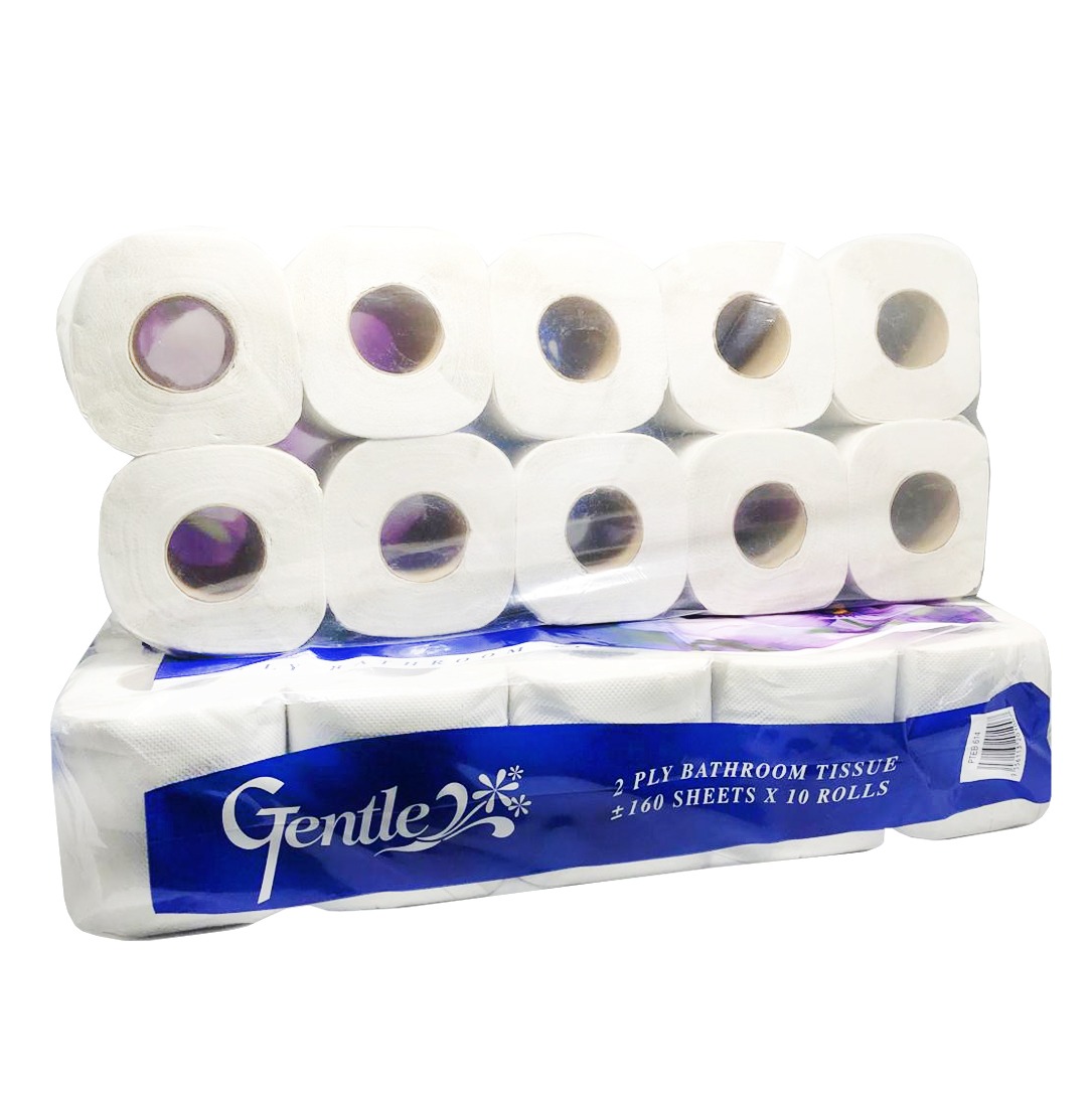 Gentle 2-PLY Toilet Paper Roll 10PC/PACK