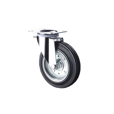 German Heavy Duty Rubber Castors Swivel Type