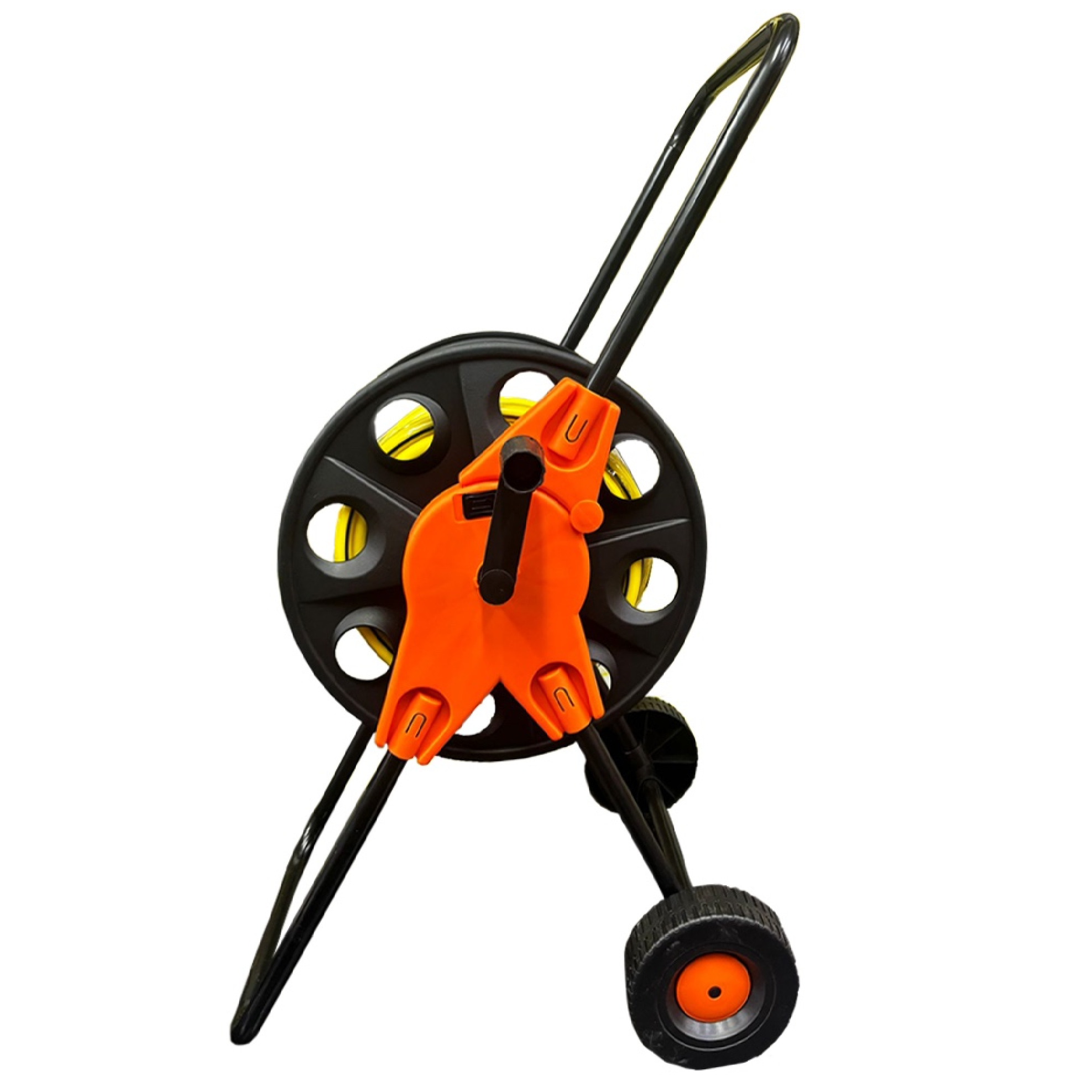 Green Hands 1/2 X 30M HOSE REEL Super Flex Hose Storage Complete Set On Wheels Cart