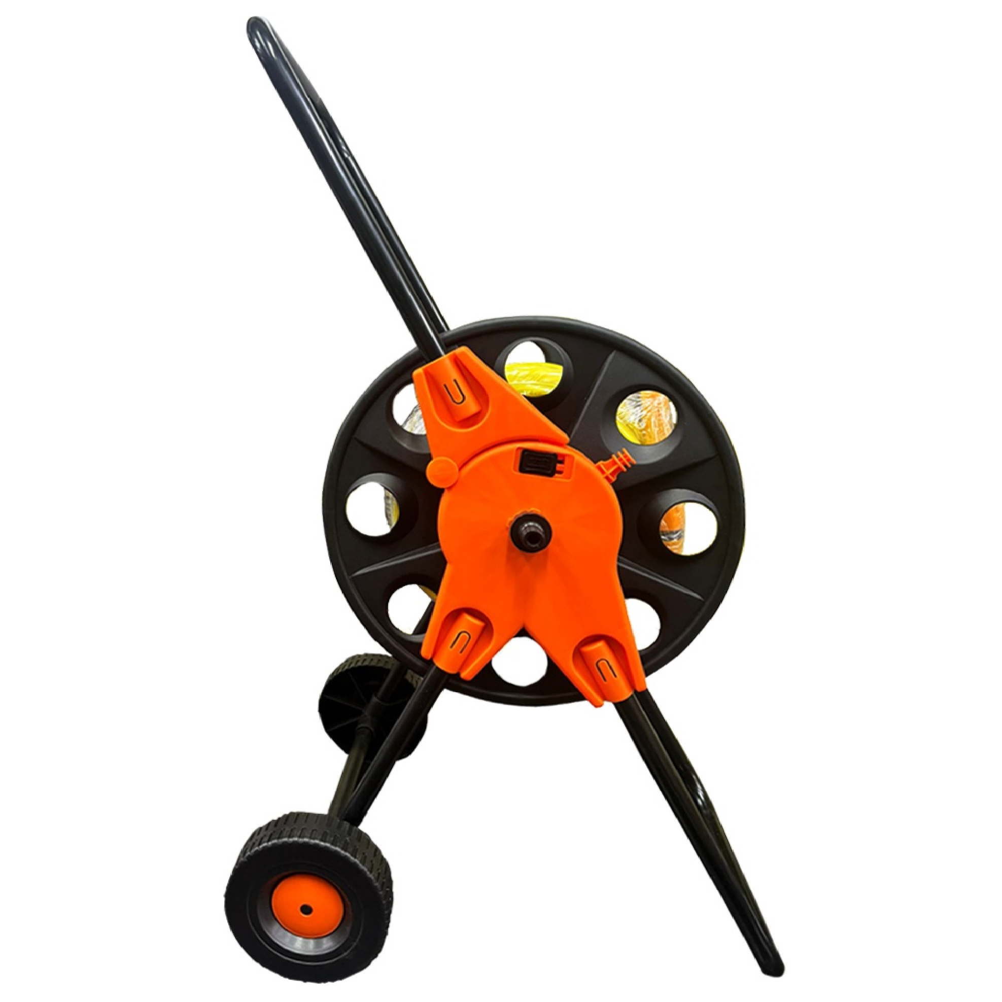 Green Hands 1/2 X 30M HOSE REEL Super Flex Hose Storage Complete Set On Wheels Cart