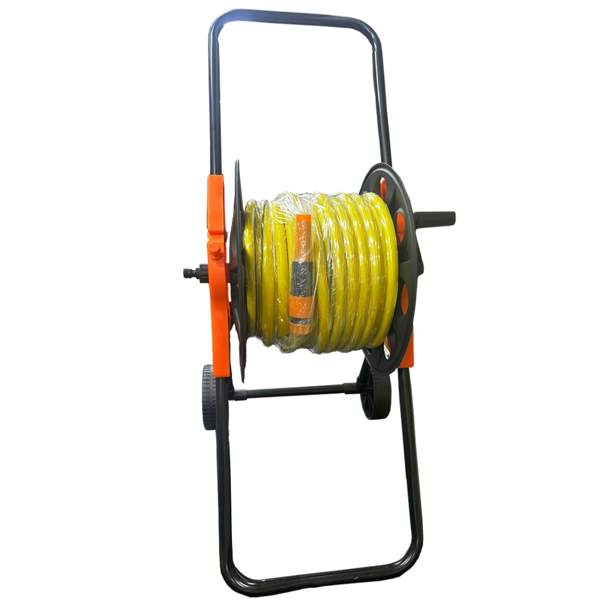 Green Hands 1/2 X 30M HOSE REEL Super Flex Hose Storage Complete Set On Wheels Cart