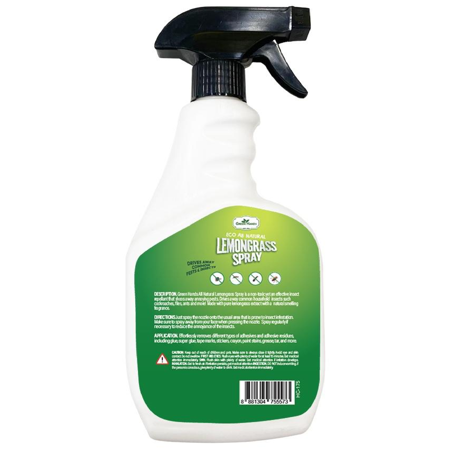 Green Hands HC-167 Famous All Natural Lemon Grass Spray & Insect Repellent 500ML