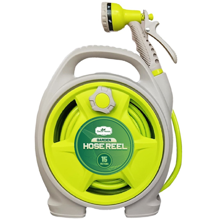 Green Hands RETRACTABLE Hose Reel 15M