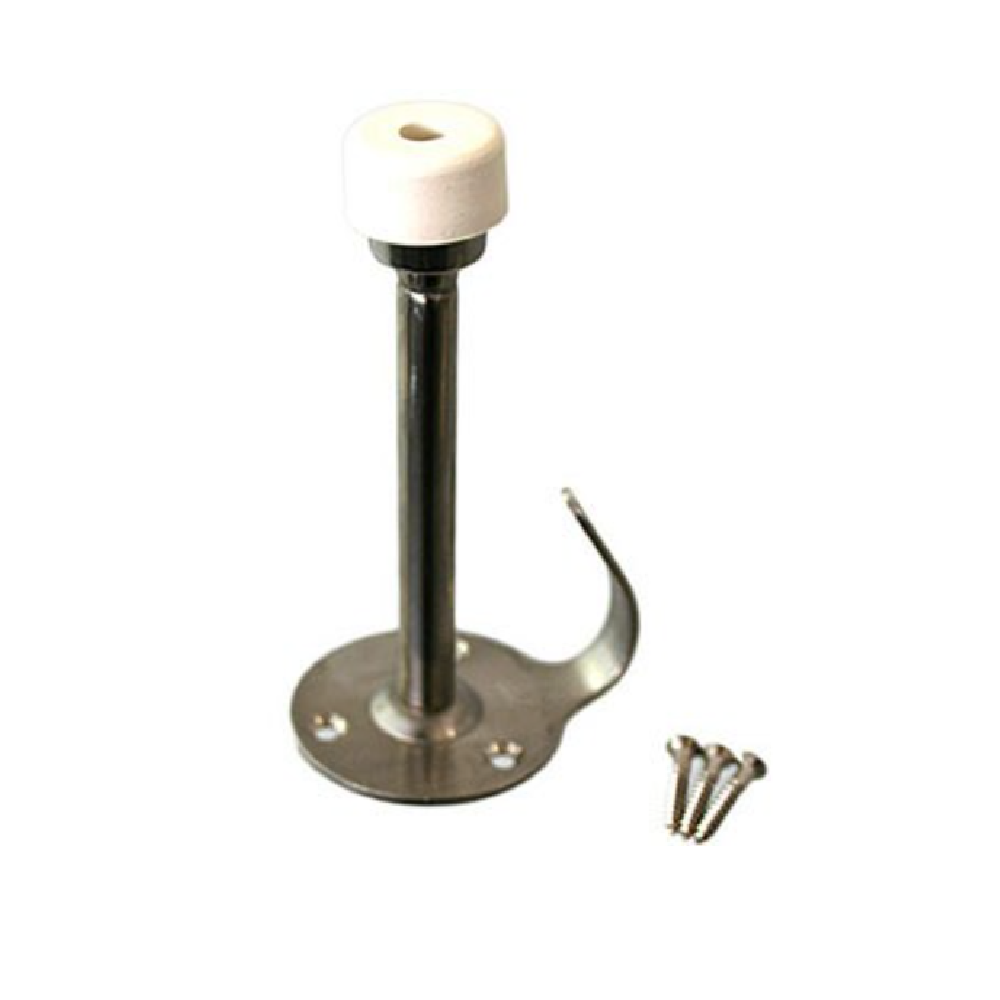 Hafele White Rubber Bumpon Door Stopper With Hook