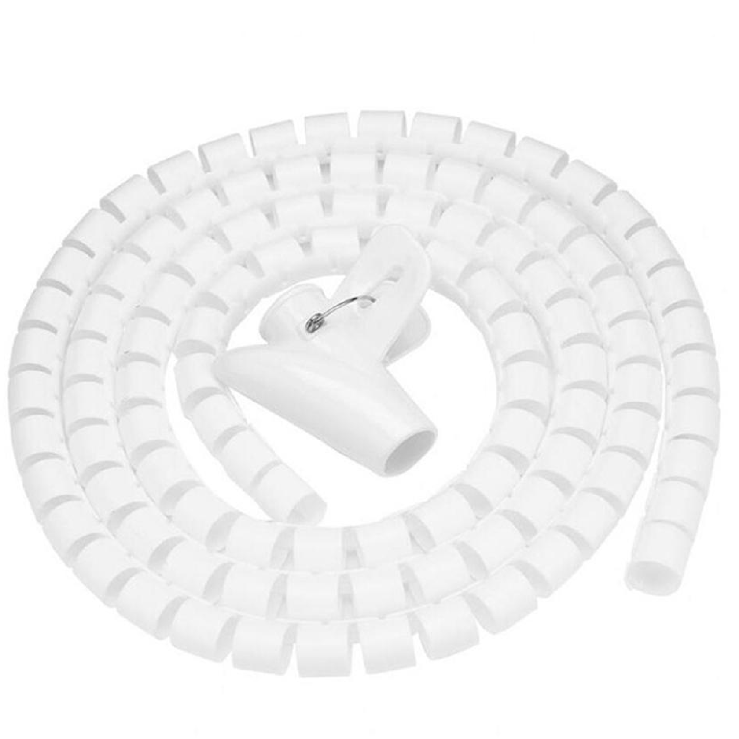 HardwareCity 16MM X 2M Cable SPIRAL WRAP WHITE
