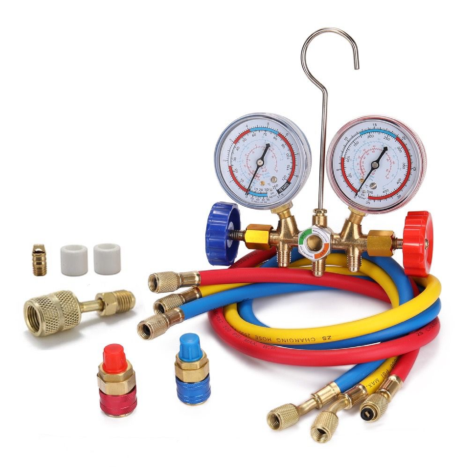 HardwareCity 3-WAY REFRIGERANT Gauge Set For R134A, R12, R22, R502