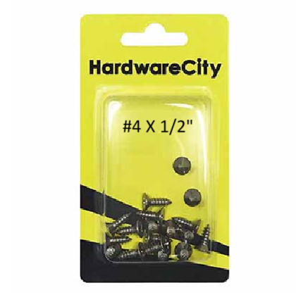HardwareCity #4 X 13MM Galvanized CSK Self Tapping Screws 12PC/PACK
