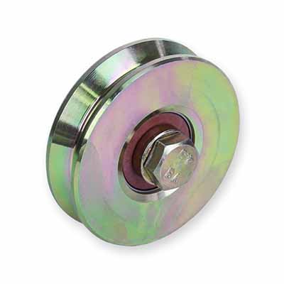 HardwareCity 70MM V-Groove Iron Castors, Load Capacity 100KG