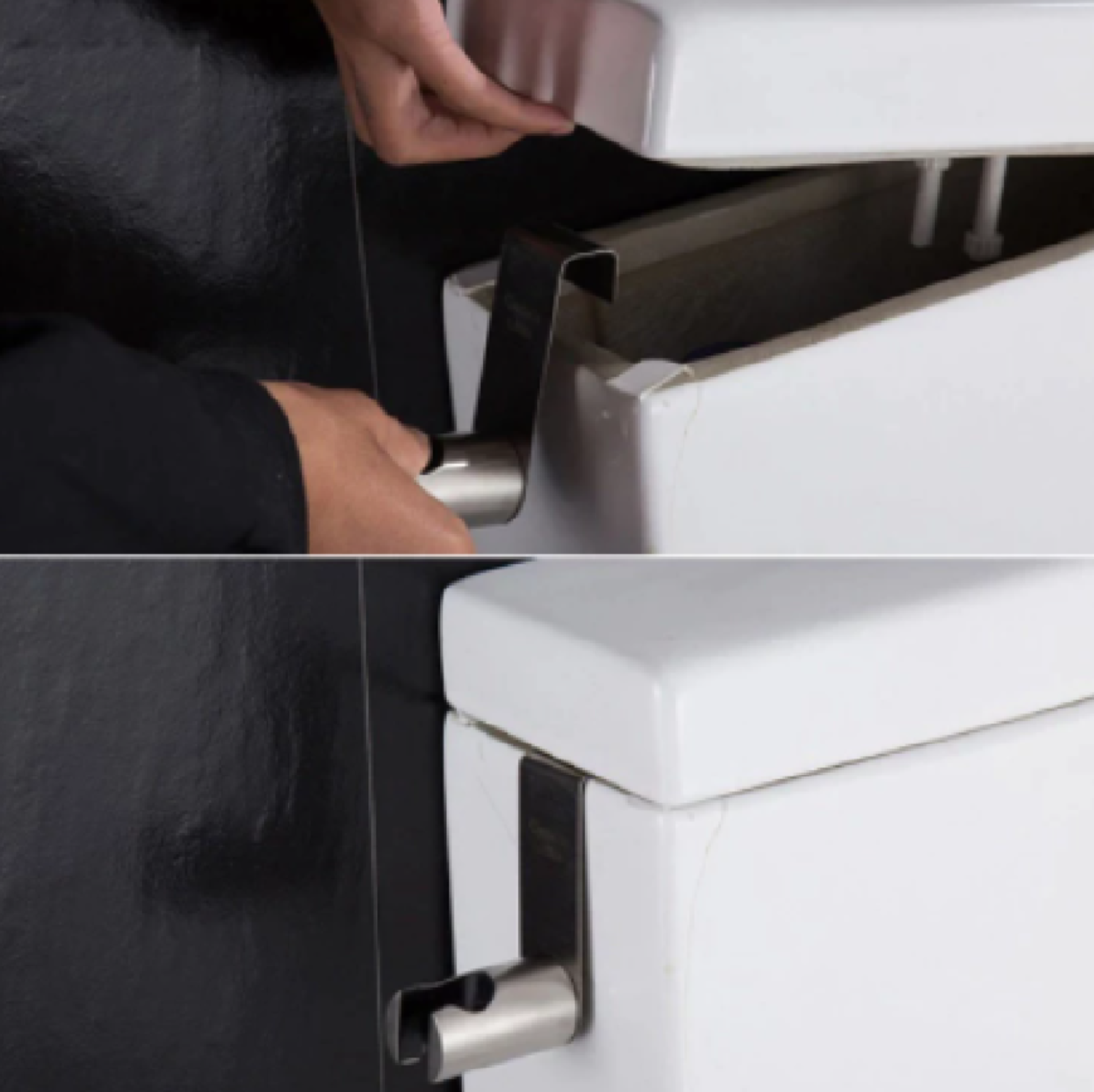 HardwareCity BIDET SPRAY HOLDER With Hanging Bracket BLACK