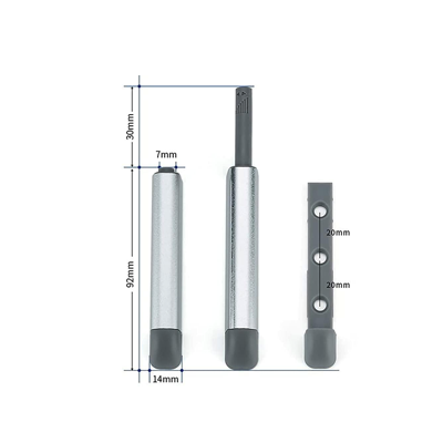 HardwareCity Furniture 123MM Magnetic Door Catch BLACK