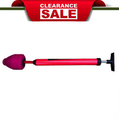 HardwareCity High Pressure ANTI-CLOG Hand Pump TOILET PLUNGER