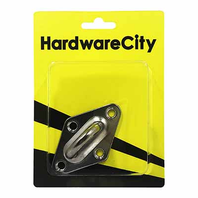 HardwareCity M8 X 80MM Stainless Steel Ceiling Mounted (Wide Base) Hook