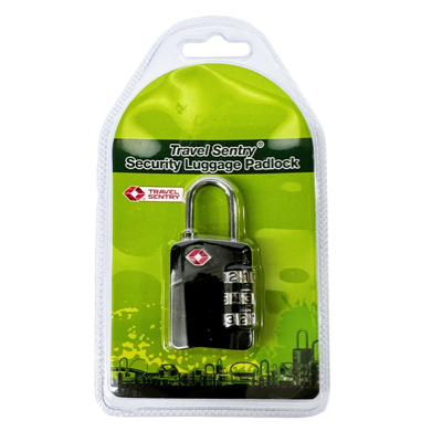 HardwareCity TSA-307 Combination Padlock TSA 3-DIGIT Numeric BLACK