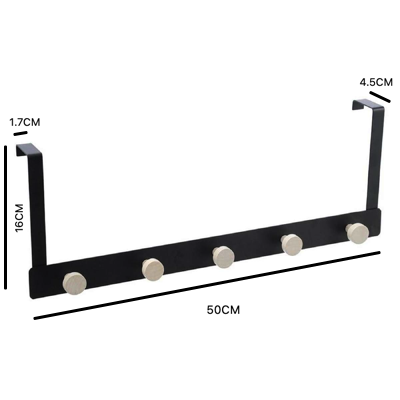HOUSEWARE  5 Hook Door Hanger WB-5 (5958)