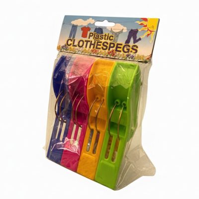 HOUSEWARE Plastic Clothes Peg Large 4PC/PACK