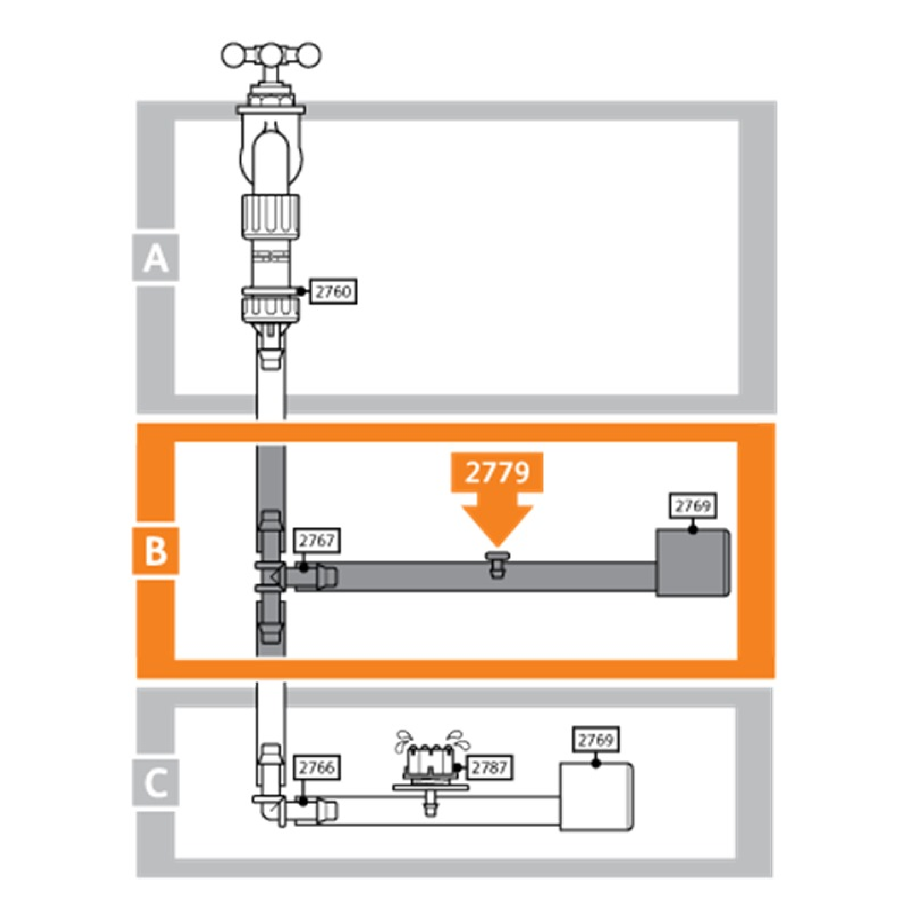 Hozelock BLANKING PLUG For 13MM HARD HOSE 2779, 10PC/Pack