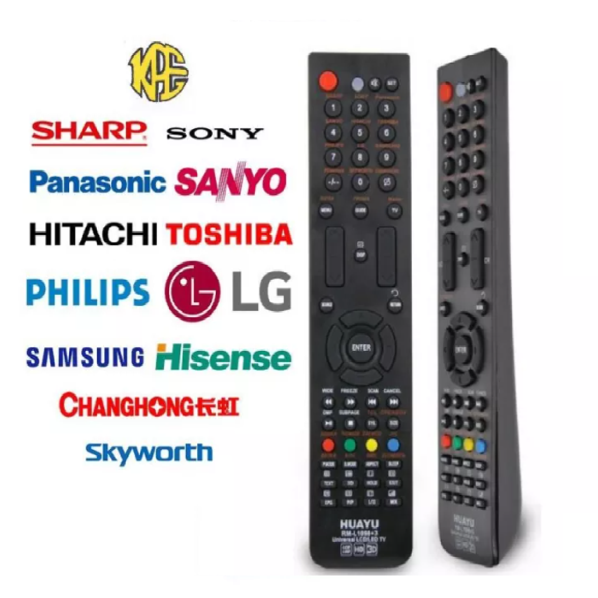Huayu UNIVERSAL LED/LCD TV Remote Control RM-L1098+8